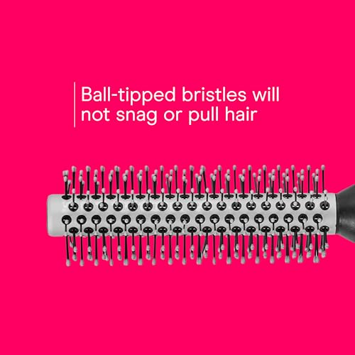 Conair Round Brush, Grip & Style, Metal, Nylon Bristle, Grey - image 5