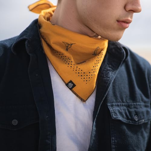 Image of WHTE MOSS Bandana - 100% Cotton Extra Soft Scarf Handkerchief for Men & Women