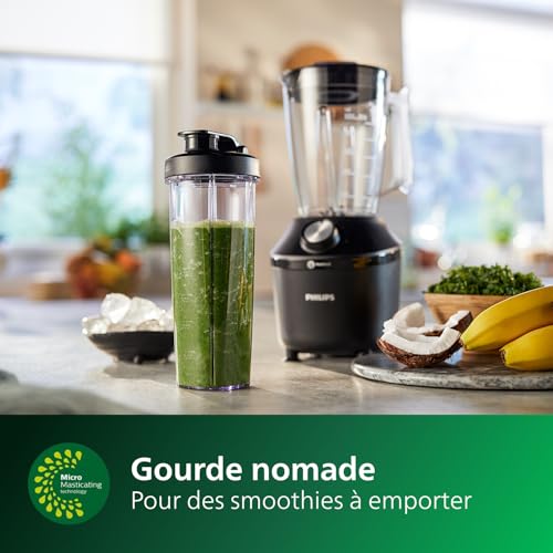 Philips 3000 Series Blender Technologie ProBlend Crush 2 Système ProBlend Capacité effective de 1 25 2 réglages de vitesse et fonction Pulse HR229141 - vue 6