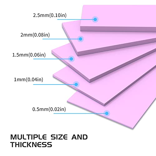 Ihtp Thermal Pad 12.8 W/Mk Non Conductive Heat Dissipation Silicone Pad For Pc Laptop Heatsink/Gpu/Cpu/Led Graphics Card, 120X20Mm, 0.5Mm, 1.0Mm,1.5Mm, 2.0Mm 4 Packs #TOP5