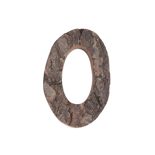 BELLIFFY Elegant Retro Wooden Tree Bark Letters DIY Craft Ornaments English Decorative Letters