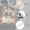 VASSAGO Witches Knot Necklace Tetragrammaton Pentagram Necklaces Celtic Knot Pendant Protection Witchcraft Pagan Irish Jewelry for Women Men (Silver Witch Knot Necklace 2) #3