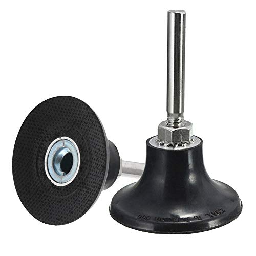 Mesee 2 Stück Roll Lock-Scheiben Halter, Disc Pad Halter Schleifteller mit 1/4 zoll Schaft für Roll Lock Runde Drehwerkzeug Schleifen Polier-Finish Conditioning Discs