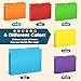 30 Pack Hanging File Folders Letter Size, Assorted Hanging Folders with 1/5-Cut Adjustable Tab, 1 Inch Expansion, Extra Capacity Hanging File Folders, Perfect Office, Home, Classroom Supplies