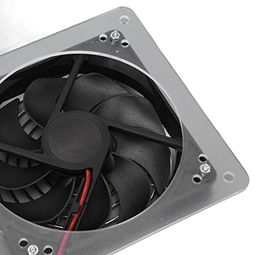 DAUERHAFT Ventilador solar de 100 W, potente kit de ventilador solar e ar condicionado alimentado po