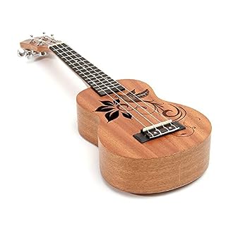 21 inch Ukulele Mahogany Concert Ukulele Hawaiian Bird Pattern 4 Strings Small Guitar Musical Instruments Gifts - Les Beatles, Paul McCartney, John Lennon, RIngo Starr, George Harrison 21 inch Ukulele Mahogany Concert Ukulele Hawaiian Bird Pattern 4 Strings Small Guitar Musical Instruments Gifts – Image 2