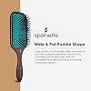 Spornette Ion Fusion Paddle Hair Brush, Ionic Nylon Bristles - For Detangling, Straightening & Smoothing, Medium to Long Hair - All Hair Types For Men, Women and Children