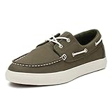 Timberland Newport Bay 2 Eye, Náuticos Para Hombre, Verde (Dark Green Canvas), 42 EU