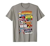 Marvel Avengers Father's Day Retro Comic Graphic Short Sleeve T-Shirt