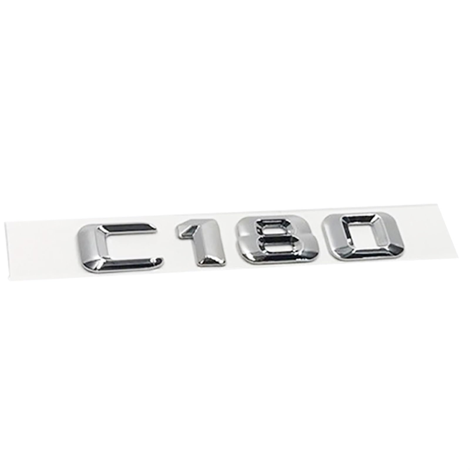 Compatible With Mercedes-Benz C-Class C180 C200 C220 3D Auto Trunk Emblem Badge Chrome Letters Car Refitting Badge Stickers Car Accessories(C180)