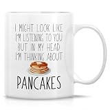 Retreez Funny Pancake Mug, Cute Pancake Gift for Breakfast Lovers, Foodies