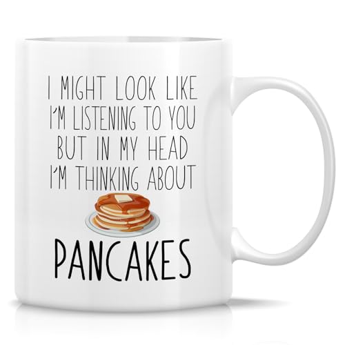 Retreez Funny Pancakes Lover Mug - Cute Pancake Gift -