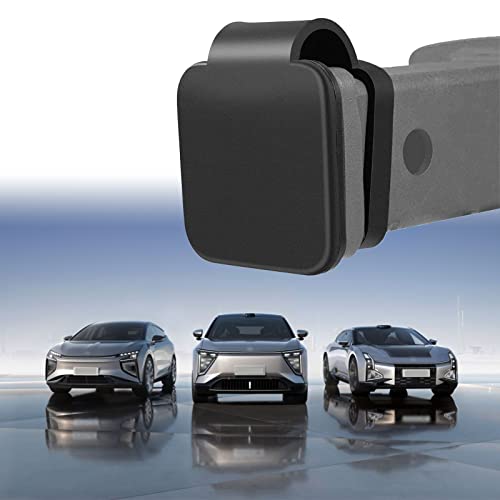 Sodcay Pack-1 Trailer Hitch Cover, 2" Receiver Tube Hitch Plug, Trailer Hitch Cover Tube Plug Insert For Toyota Ford Jeep Chevrolet Nissan Dodge Ram Porsche Mercedes (Black) #TOP6