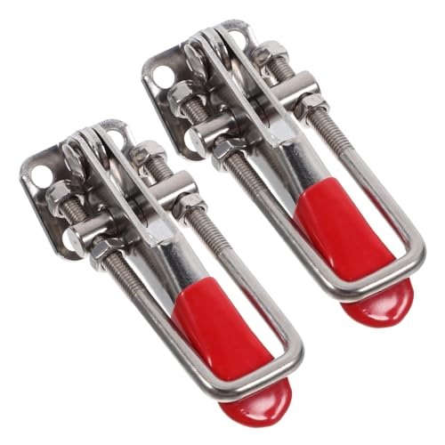 HOLIDYOYO Metal Toggle Clamp Latch Heavy Duty for Cabinet Box Case Pull Latch Practical Design 1 Pair