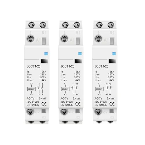 Contacteur de puissance 2P 25A à double contact pour automatisme