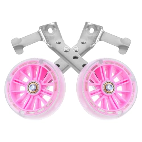 Ruedas de Entrenamiento para Bicicleta Estabilizadoras Silenciosas Ruedas Guía Rosadas Reforzadas Soporte de Balance para Ciclismo miniatura 1