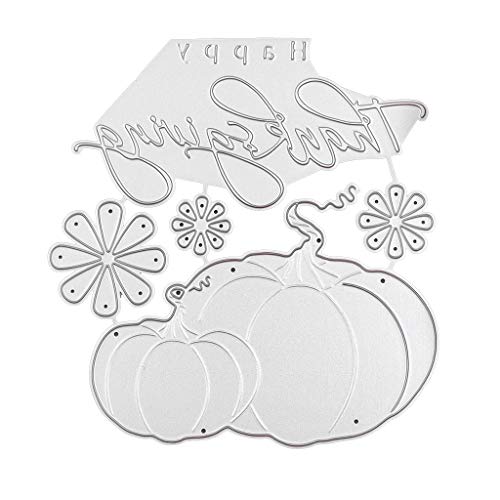 Thanksgiving Metal Die Cuts, Cutting Dies Cut Stencils for DIY Scrapbooking Photo Album Decorative Embossing Paper Dies for Card Making Template