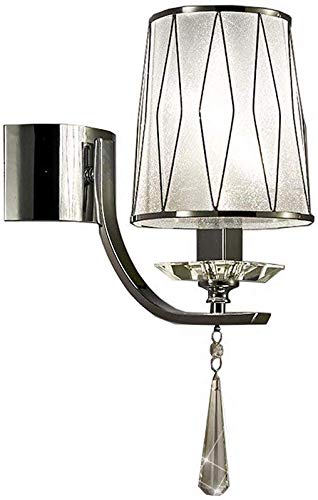 Applique murale E14 en métal et cristal moderne pour éclairage intérieur
