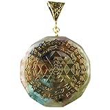 オルゴナイトペンダント【シュリ―ヤントラ】アメジスト ターコイズ ラピスラズリ アベンチュリン他 天然石 浄化 瞑想 スピリチュアル orgopt002