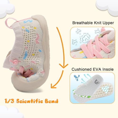 Image of JIASUQI Baby Shoes for Toddler Boys Girls Sneakers Slip on Walking Shoes for Babies