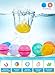 6Pcs Reusable Water Balloons, Magnetic Refillable Water Bomb Balloons for Kids and Adults, Self Sealing Silicone Summer Outdoor Water Toy for Boys and Girls, Pool Beach Bath Water Toys, Donut Shape