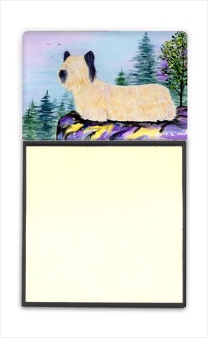 Skye Terrier Refiillable Sticky Note Holder or Postit Note Dispenser