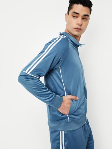 Image of Max Men Striped Athleisure Sweatshirt