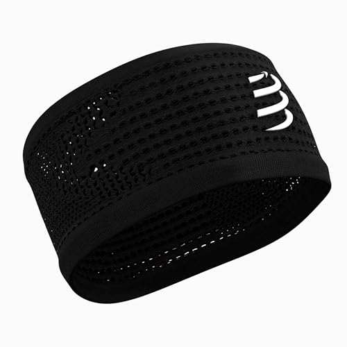 Compressport Headband On/Off Bandeau Running Adulte Unisexe, Noir, Taille Unique
