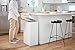 Kohler 23825-STW 13-Gallon Touchless White Stainless Steel Trash Can, Hands-Free Motion Sensor Lid, Durable, Fingerprint-Resistant, Easy to Clean, K-23825-STW