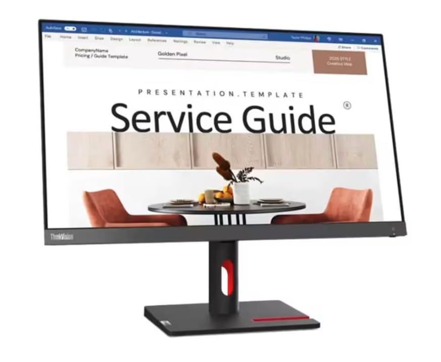 Image of Lenovo ThinkVision S24i-30 23.8 inch (60.45cm) FHD (1920x1080) IPS, Antiglare, WLED Monitor, HDMI, VGA, Vesa Mount, 100Hz Refresh Rate, 16:9 Aspect Ratio, 99% sRGB Color gamut, 63DEKAR3WW-Raven Black