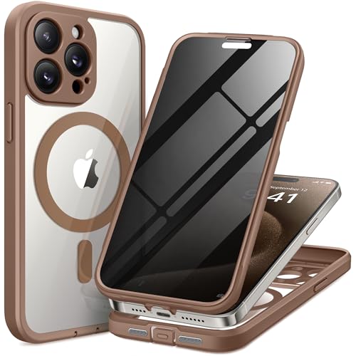 Coque iPhone 15 Pro MagSafe anti-espion pour bloquer les regards indiscrets