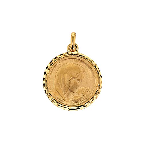 Médaille de la Vierge en Or 375/1000 : un bijou spirituel élégant à porter au quotidien