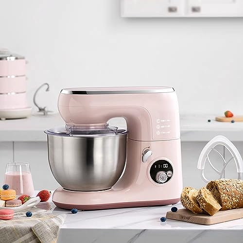Stand Mixer Food Processor Electric Mixer 6 Speed Adjustable 1000W Tilt Head Food Mixer with 5L Stainless Steel Mixing Bowl for Kitchen Baking Cake Mini Egg Cream Food Beater - Image 6