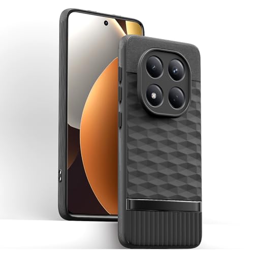 Image of Pikkme Back Cover for Redmi Note 15 Pro 5G Camera Protection 3D Hexa Cube Design Silicone Protective Bumper Case (Black)