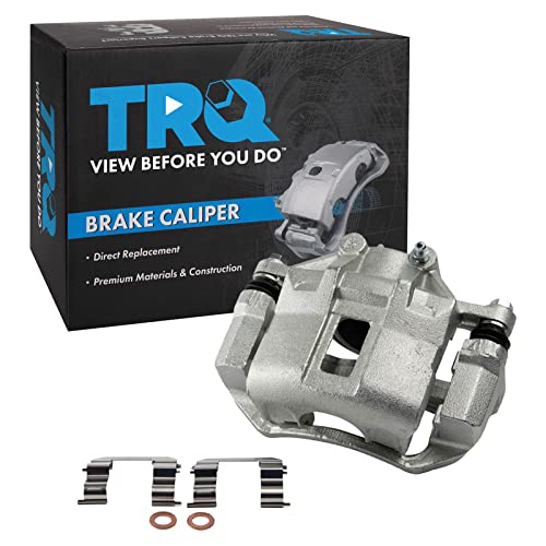 Image of TRQ Front Right Rear Brake Caliper w /Bracket Passenger Side | For 2006-2011 Hyundai Accent 2006-2012 Kia Rio Rio5
