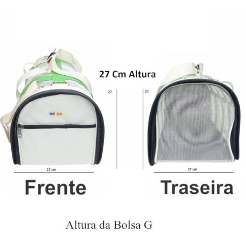 Bolsa De Transporte cachorro e gato M ate 5Kg e G até 9Kg avião cabine(Laranja,M - 25 x 25 x 40 cm)