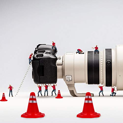 Jojofuny 355CP5814S6N 30Pcs Miniature Road Cone Tiny Safety Traffic Cone Cake Topper Simulation Red Roadblock Model Photo Prop Construction Party Favors thumb #8