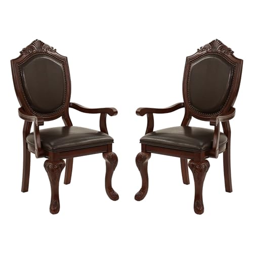 Antique Leather Dining Chairs