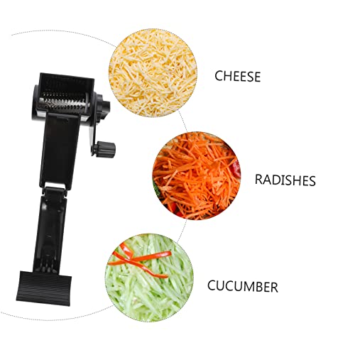 Rallador de Queso Manual Acero Inoxidable Negro miniatura 2