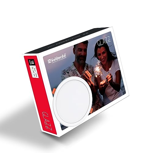 Image of Goldmedal Glazz 18W Round Ceiling Light | Recessed LED Downlight for False Ceiling |Cut Out :8.03 Inch |Downlight for Home,Hall,Room,Kitchen,Office,Shop |Neutral White(4000K)