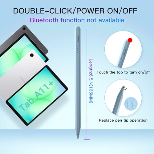 Image of Tab A11+ Stylus Pen for Samsung Galaxy Tab A11 /A9 /A9+Plus Android Tablet Fast Charging, Precise S Pencil Touchscreens Stylists (Blue)
