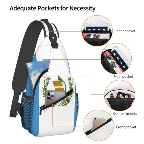 Mochila unisex con diseño bandera Guatemala alta capacidad miniatura 4