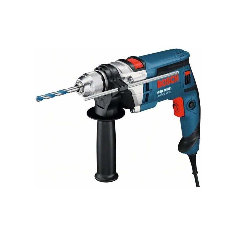 Perceuse a percussion BOSCH PROFESSIONAL GSB 16 RE 750W (livré en coffret)