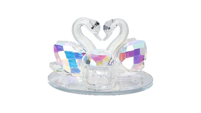 Nail Art Dappen Dish Forma Cisne con Tapa miniatura 7