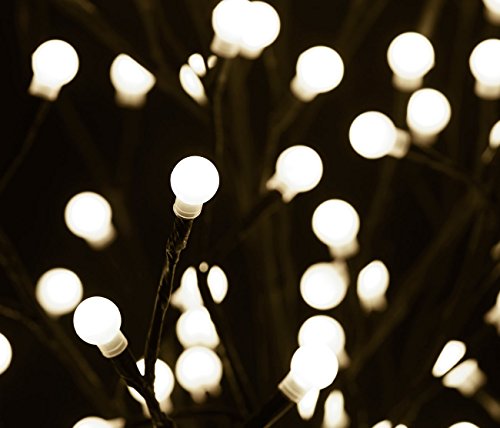 Lunartec Solar Baum: XL-Solar-LED-Lichterbaum mit 200 beleuchteten Knospen, 150cm, IP44 (Solarbaum Garten, Lichterbaum außen, Weihnachtsbaum)