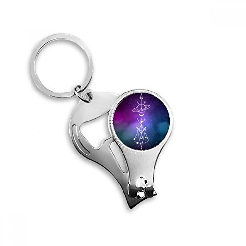 Porte-clés alien avec décapsuleur et coupe-ongles idée cadeau