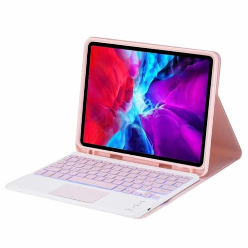 Funda de cuero con teclado táctil retroiluminado iPad Air 11 2025 y Air 10.9