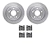 Dynamic Friction Company Rear Brake Rotors with 5000 Advanced Brake Pads 6502-63203