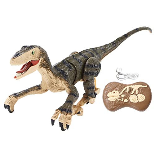 Dinossauros grandes de controle remoto, simulador de 2,4 G, velociraptor de controle remoto recarreg