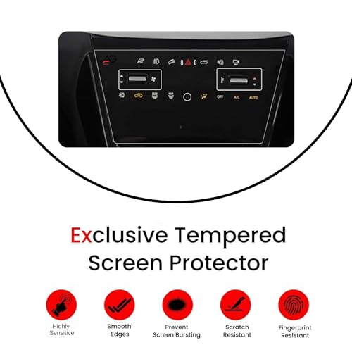 Image of AC PANEL Screen Guard For TATA NEXON 2023 FACELIFT | Anti Scratch | Water & Fingerprint Resistant AC Console Protector [Not Tempered Glass]